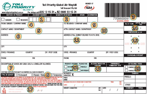 toll global express tracking